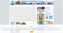Desktop Screenshot of diocesisulmona-valva.it